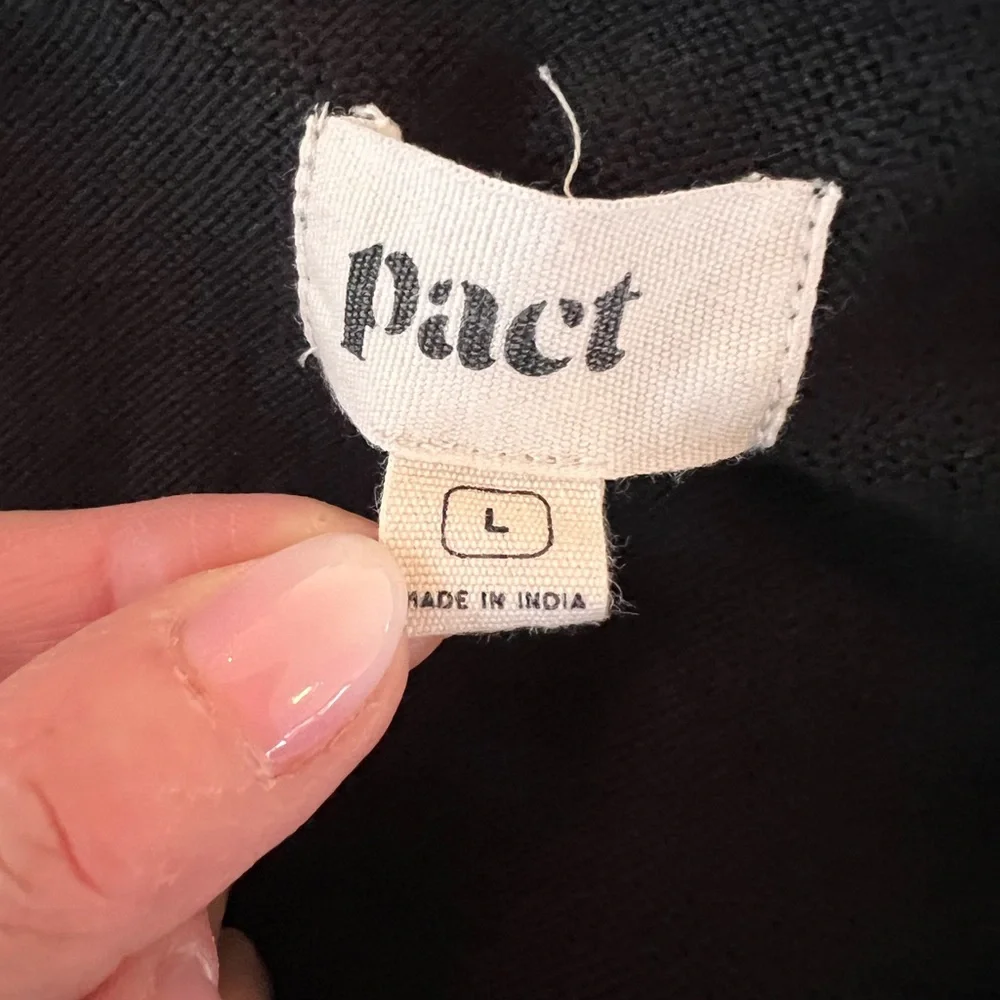 PACT WOMEN’S CLASSIC FINE KNIT POLO SWEATER ORGANIC COTTON DARK ACADEMIA PREP - Picture 11 of 13